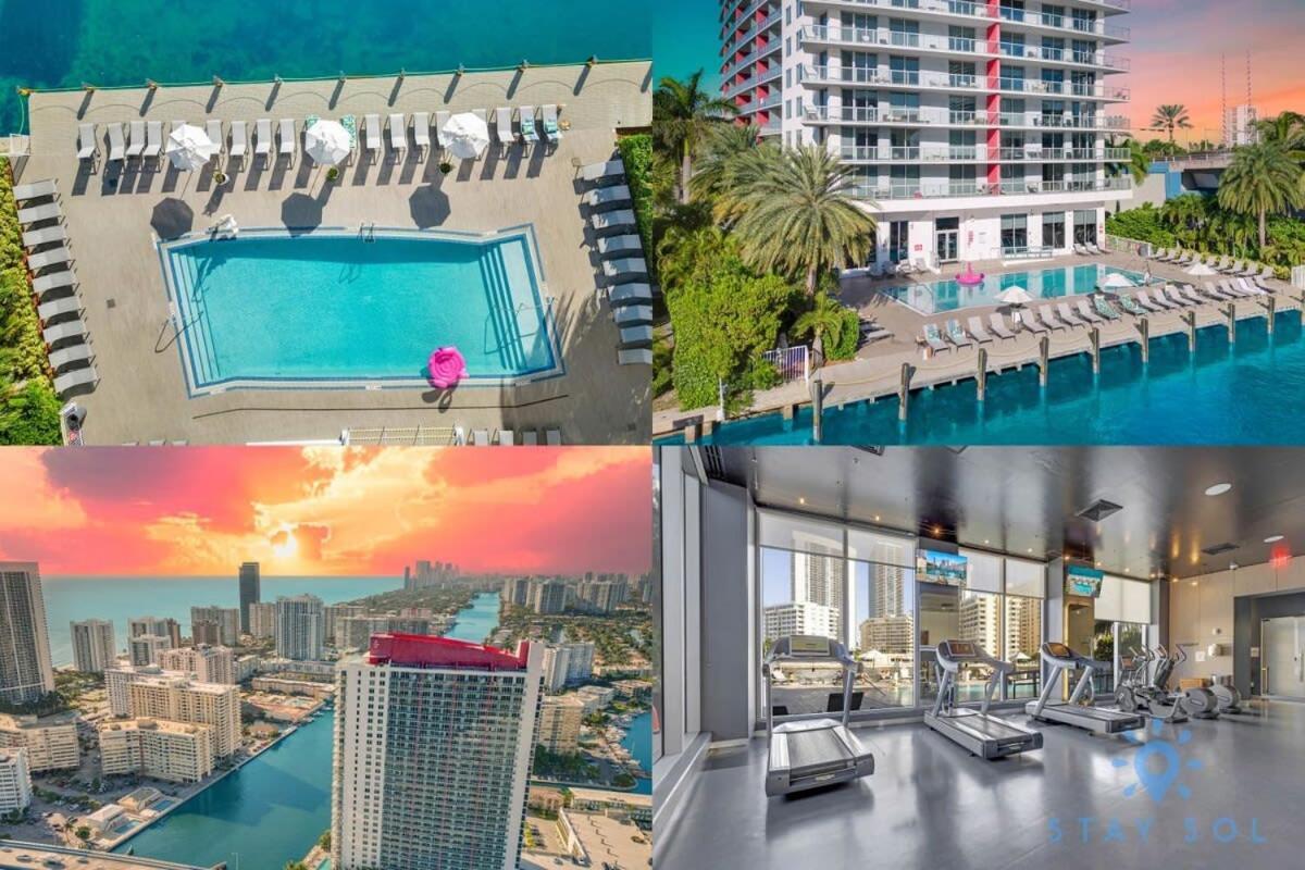 Infinite Views, Amazing Pool, Gym, Near Beach Hallandale Beach Luaran gambar